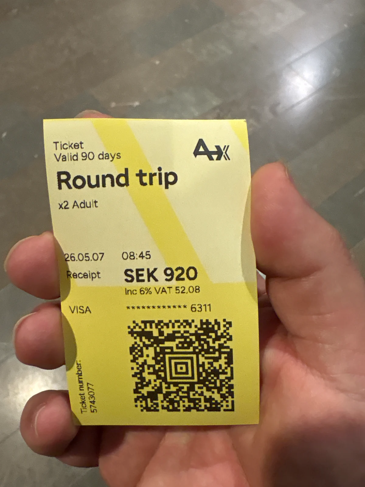 Lippu AXS round trip